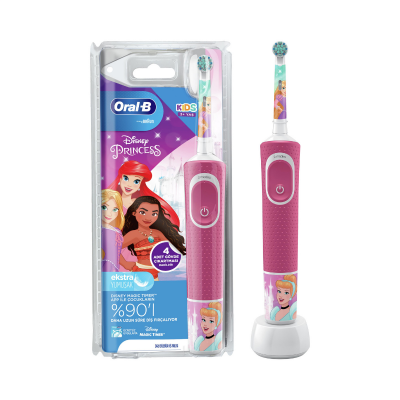 Oral-B D100 Princess Özel Seri Çocuklar İçin Şarj Edilebilir Diş Fırçası - 1