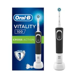 Oral-B D100 Vitality Cross Action Siyah Şarjlı Diş Fırçası - 1