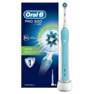 Oral-B Pro 500 Şarj Edilebilir Diş Fırçası Cross Action - 1
