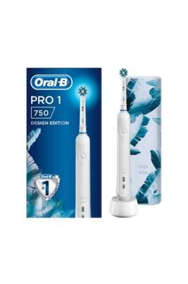 Oral-B Pro 750 Şarj Edilebilir Diş Fırçası Beyaz Özel Seri+Seyahat Kabı Hediye - 1