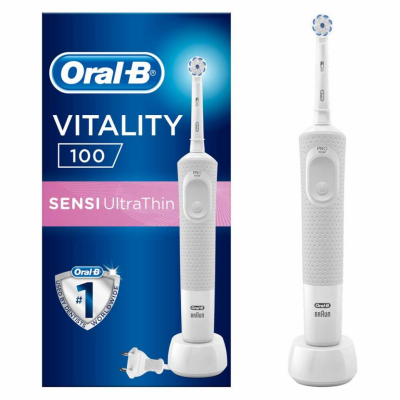 Oral-B Vitality 100 Sensi UltraThin White Box Şarjlı Diş Fırçası - 1