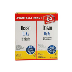 Orzax D3 K2 Takviye Edici Gıda 20 ml Avantajlı Paket - 2