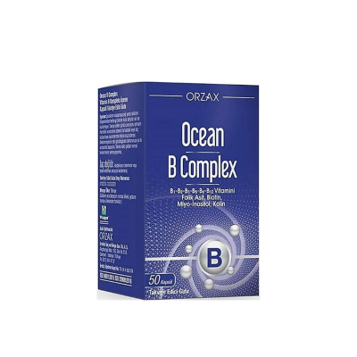 Orzax Ocean B Complex Takviye Edici Gıda 50 Kapsül - 1
