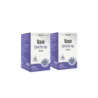 Orzax Ocean Çörek Otu Yağı 60 Kapsül Avantajlı Paket - Orzax