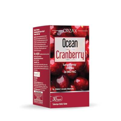 Orzax Ocean Cranberry Turna Yemişi Ekstresi 30 Tablet Takviye Edici Gıda - 1