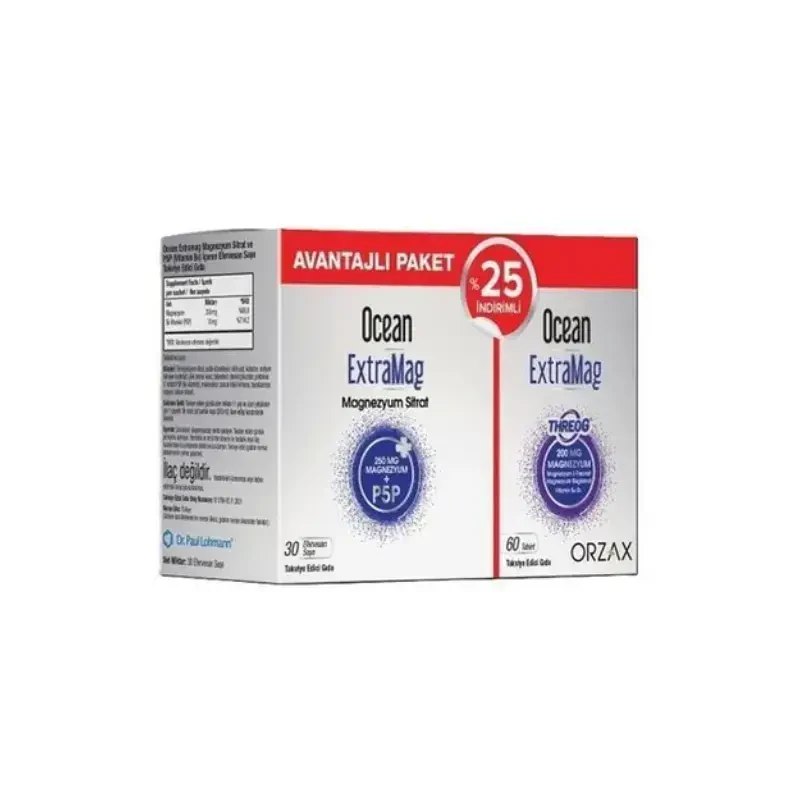 Orzax Ocean Extramag 30 Saşe + Extramag Threog 60 Tablet -1
