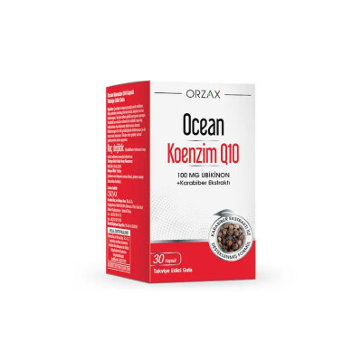 Orzax Ocean Koenzim Q10 100 mg 30 Kapsül - Orzax