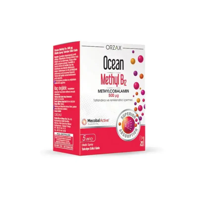 Orzax Ocean Methyl B12 Dilaltı Sprey 5 ml -1