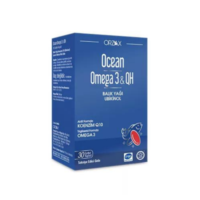 Orzax Ocean Omega 3 & QH 30 Kapsül - 1