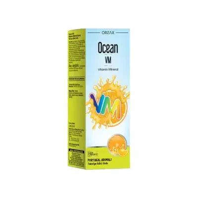 Orzax Ocean VM Portakal Aromalı Şurup 150 ml - Orzax