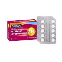 Osende 2M Metilfolat Metilkobalamin 30 Tablet - TAB İlaç