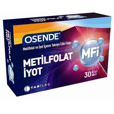 Osende MFİ Metilfolat + İyot içeren 30 Dil Altı Tableti - 1