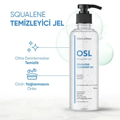 OSL Omega Skin Lab Squalene Cleanser Gel 200 ml - 2