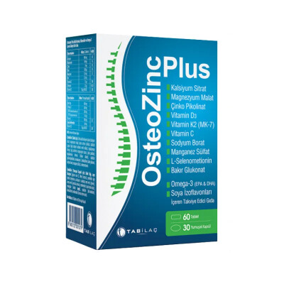 Osteozinc Plus 30 Yumuşak Kapsül + 60 Tablet - TAB İlaç