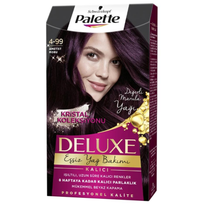 Palette Deluxe 4-99 Patlıcan Moru Saç Boyası - 1