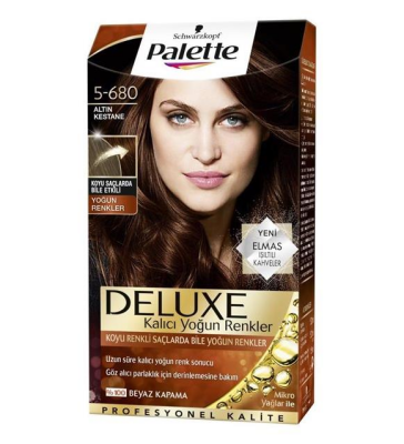 Palette Deluxe 5-680 Altın Kestane Saç Boyası - 1