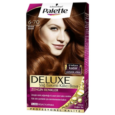 Palette Deluxe 6-70 Kahve Bakır Saç Boyası - 1