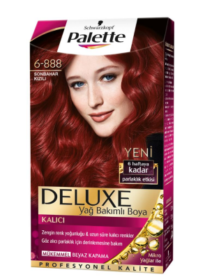 Palette Deluxe 6-888 Sonbahar Kızılı Saç Boyası - 1