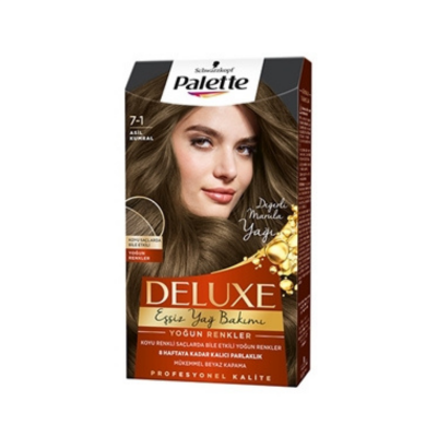 Palette Deluxe 7-1 Asil Kumral Saç Boyası - 1