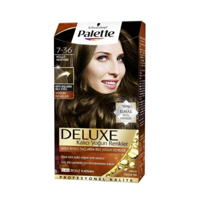 Palette Deluxe 7-36 Yoğun Küllü Kestane Saç Boyası - 1