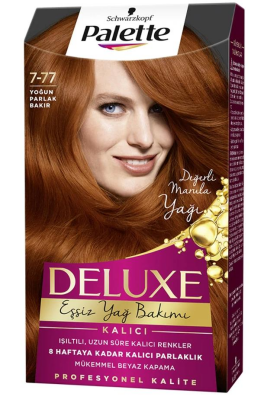Palette Deluxe 7-77 Yoğun Bakır Saç Boyası - 1