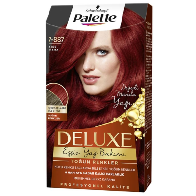 Palette Deluxe 7-887 Ateş Kızılı Saç Boyası - 1
