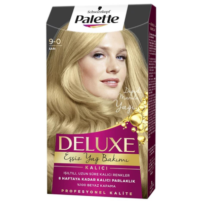 Palette Deluxe 9-0 Sarı Saç Boyası - 1