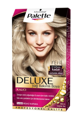 Palette Deluxe 9-1 Küllü Sarı Saç Boyası - 1