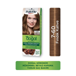 Palette Kalıcı Doğal Renkler Saç Boyası 7-60 Fındık Kahve - Palette
