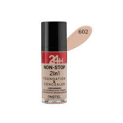 Pastel 24H Non-Stop 2in1 Fondöten & Concealer 30 ml - 602 - 1