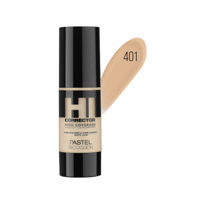 Pastel High Coverage Likit Fondöten 30 ml - 401 - 1