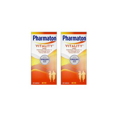 Pharmaton Vitality 30 Tablet Avantajlı 2'li Paket Multivitamin Pharmaton