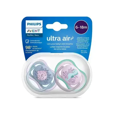 Philips Avent SCF085/61 Ultra Air Emzik 6-18 Ay 2'li Kız - Philips Avent