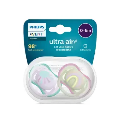 Philips Avent SCF085/59 Ultra Air Emzik 0-6 Ay 2'li Kız - 1