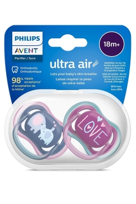 Philips Avent Scf349/22 Ultra Air Emzik 18 Ay 2'li Kız - 1