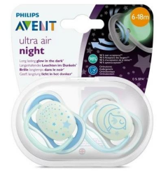 Philips Avent SCF376/21 Ultra Air Night Emzik 2’li 6-18 Ay - Philips Avent