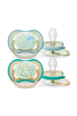 Philips Avent SCF376/18 Ultra Air Night Karanlıkta Parlar Gece Emziği 0-6 Ay Erkek - 2