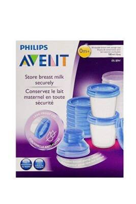 Philips Avent SCF618/10 10’lu Süt Saklama Kapları 180 ml - 1