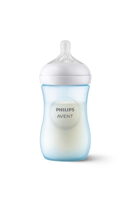 Philips Avent SCY903/21 Doğal Tepkili Pp Mavi Biberon 1+ Ay 260 ml - 1