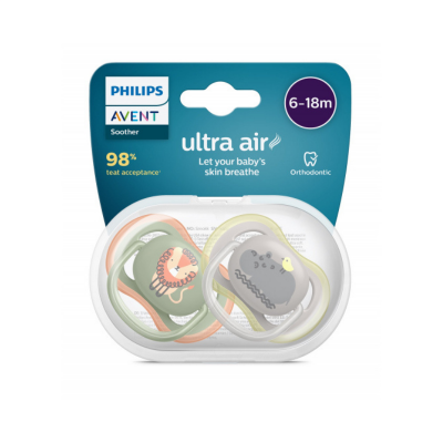 Philips Avent Ultra Air Emzik 6-18 Ay 2'li Erkek - SCF085/17 - 1