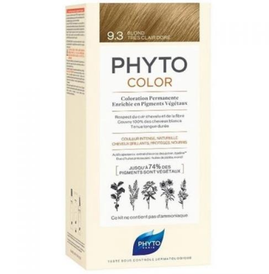 Phyto Phytocolor Bitkisel Saç Boyası 9.3 - Açık Sarı Dore Yeni Formül - 1