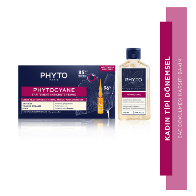 Phyto Phytocyane Women Reactional Hair Loss+ Phytocyane Shampoo İkili Özel Fiyat - 1