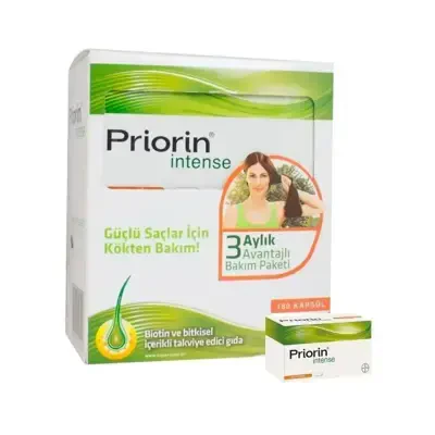 Priorin Intense 3 Aylık Avantajlı Bakım Paketi 60 + 120 Kapsül - Priorin