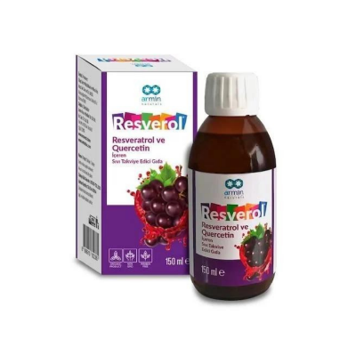 Resverol Resveratrol ve Quercetin İçeren Şurup 150 ml - 1