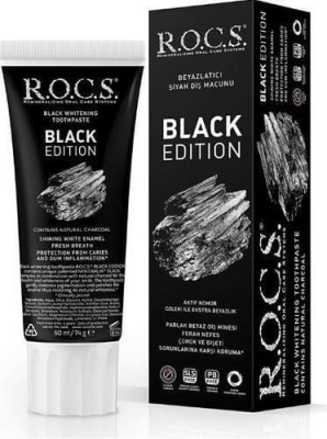 Rocs Black Edition Beyazlatıcı Diş Macunu 60 ml - 1