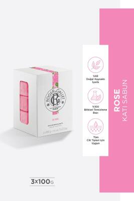 Roger&Gallet Rose Wellbeing Soap 3x100 g - 1