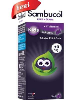 Sambucol Kids Kara Mürver Özütü Drops 20 ml - 1