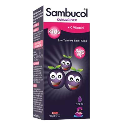 Sambucol Kids Kara Mürver Özütü Şurup 120 ml - 1