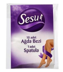 Sesu Ağda Bezi 10'lu+Spatula - 2