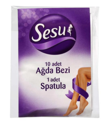 Sesu Ağda Bezi 10'lu+Spatula - 1